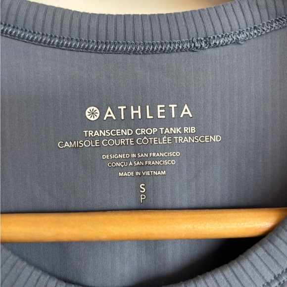 Athleta Transcend Set - 7/8 Leggings + Crop Tank in Slate (New with tags) - Picture 4 of 8